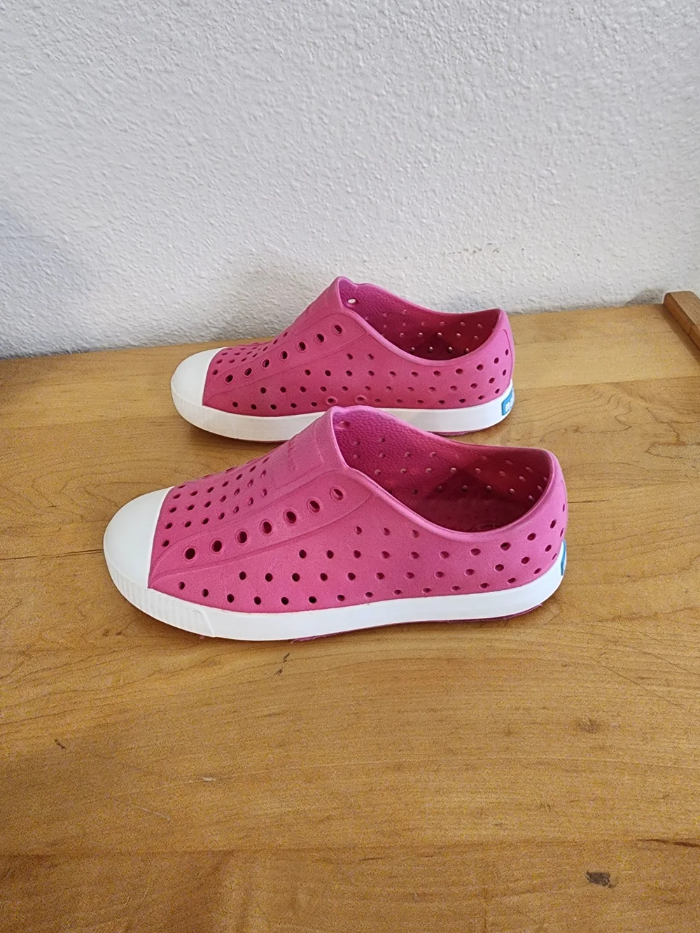 Native Jefferson Slip-On Kids Shoes - Pink/White